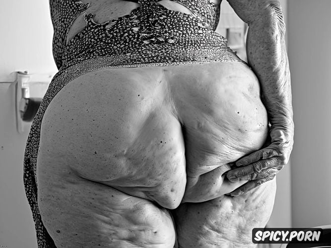 perfect anatomy, granny ssbbw totally alone, thin waist, hdr