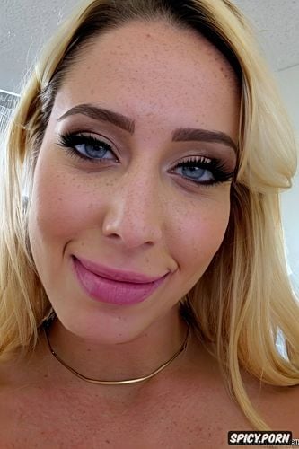 blonde balayage, real amateur selfie of a cute white spanish teen girlfriend sucking a big dick