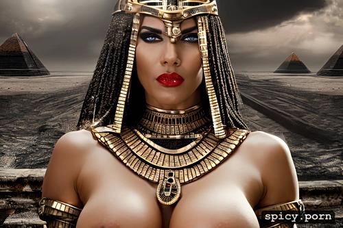 perfect woman body, wide hips, egyptian princess, abs, 18 yo