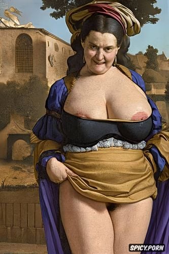 giant and perfectly round areolas very big fat tits, upskirt nude pussy