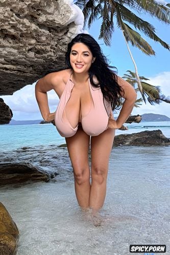 photo realistic, nude, oversized tits, ultra detailed, looking at me