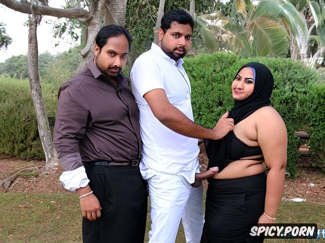 gorgeous face, big silicon tits, hijabi, very big thicker longer dick