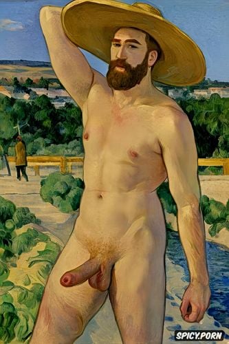 maurice denis, georges seurat, golden hair nude bearded blond athletic gay guy