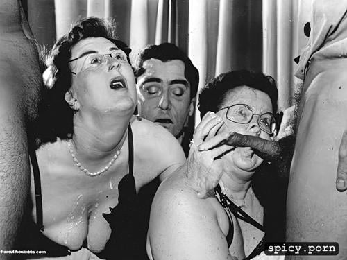 1950s style, resentful expression, pissing on phyllis smith