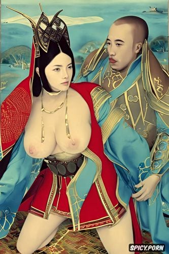 innocent face, van dyck, thick thai woman, hairy vagina, samurai