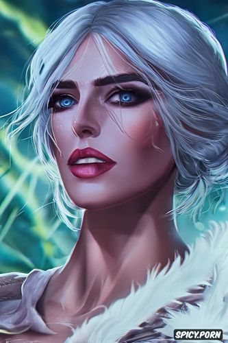 8k shot on canon dslr, ultra detailed, masterpiece, ciri the witcher 3 beautiful face