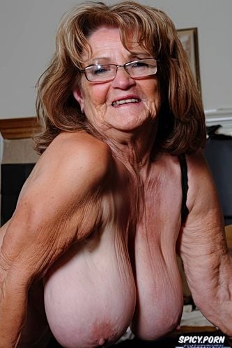 thick granny in her seventies, beautiful granny with reading glasses and hairy armpits