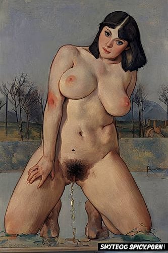 cézanne painting, egon schiele painting, 8k, white, orgasmic face