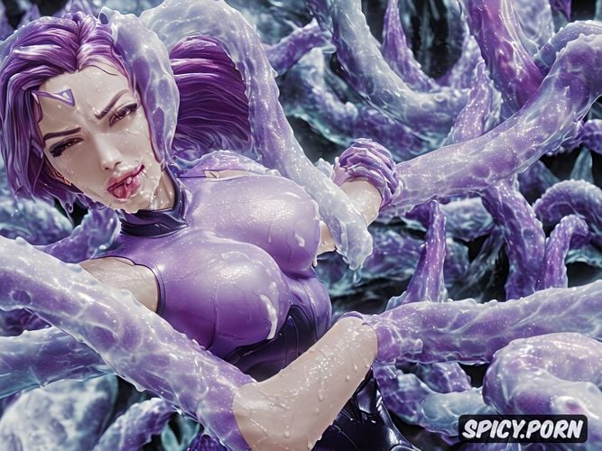 tentacle sex, pussy penetrated, hypnotised mind control mind break fucked senseless by big purple tentacles exhausted by multiple orgasms resistant hesitant struggling broken resistance humiliated degraded violated by tentacles