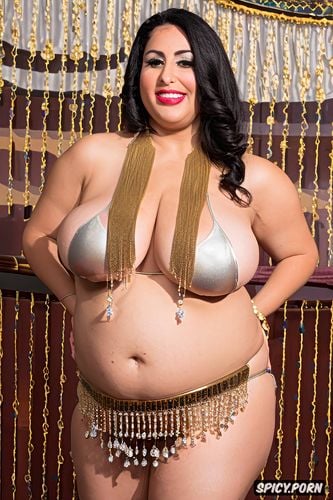 gorgeous arabian bellydancer, beautiful curvy body, huge natural tits