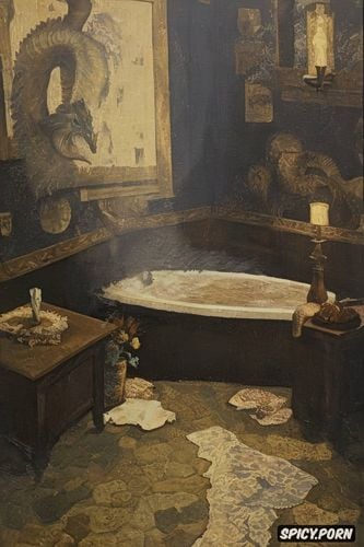 taking a bath, cézanne oil painting, old dusty painting, édouard vuillard oil painting