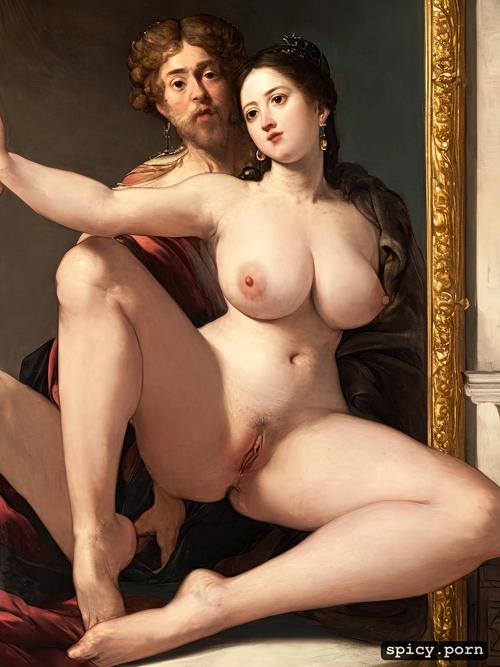 mirrorselfie, nude, upskirt, ultra realistic, masterpiece, 8k