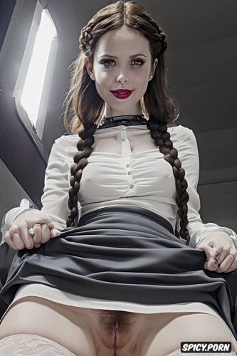 minimalistic, braids no panties gentle smile no panties good pussy view trimmed pussy innie pussy puffy pussy gentle smile wednesday addams
