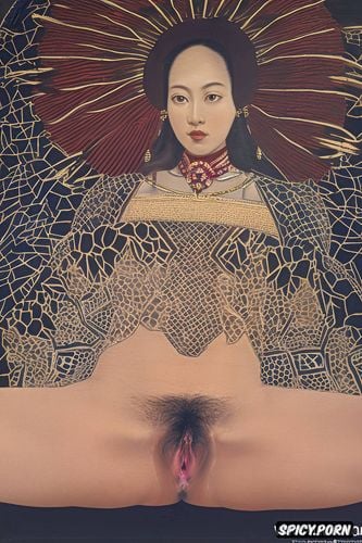 dimensional, vintage photograph, van dyck, cranach, hairy vagina