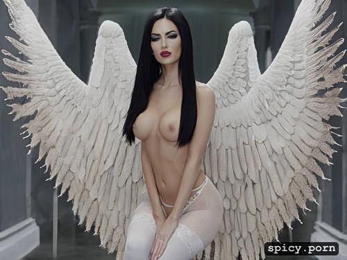 ultra detailed, intricate, angel cosplay, high resolution, vibrant