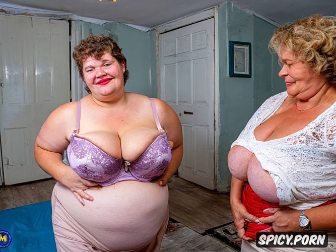 huge1 7 breasts saggy pendulous tits1 4, very fat very cute fully dressed amateur timid bored housewife indoors inside empty vintage apartment from soviet vintage style old casual housewife cloths fat cute face smiling
