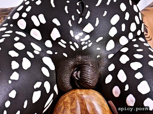 oiled skin, reptile bodypaint, spread pussy, nude swedish shemale