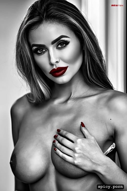 hot body, brothel, beautiful face, group, red lip, huge tits