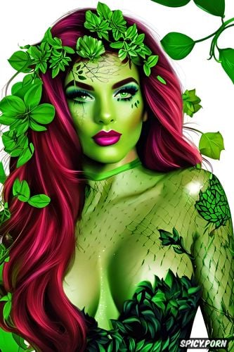 masterpiece, poison ivy dc comics batman beautiful face tattoos