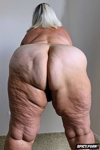 naked, hyper detailed, grandma, rolled up ass perfect anatomy