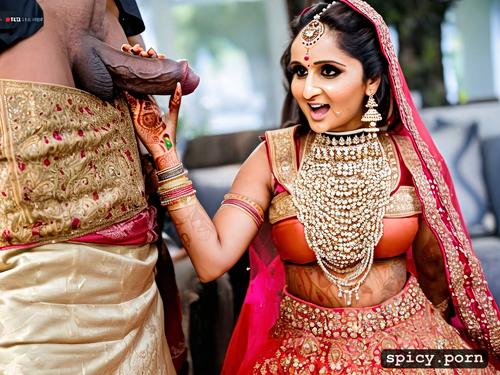 standing sania mirza bride in public takes a huge black dick in the mouth and giving blowjob