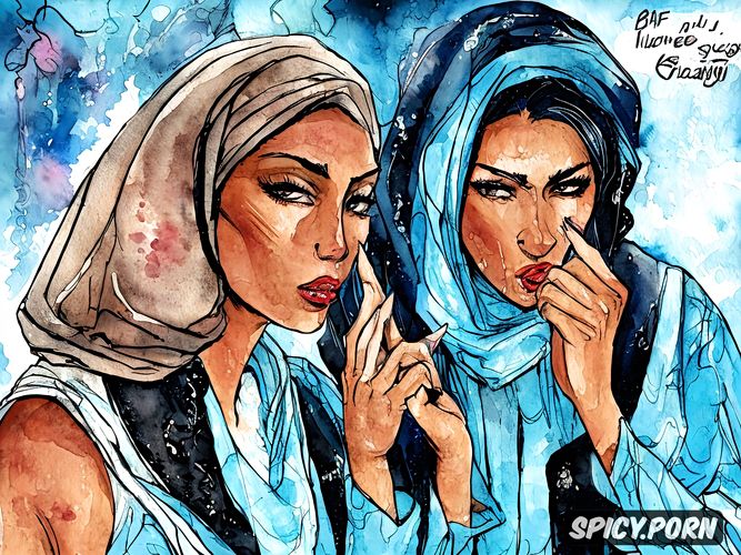 arabe blowjob gangbang hijab young