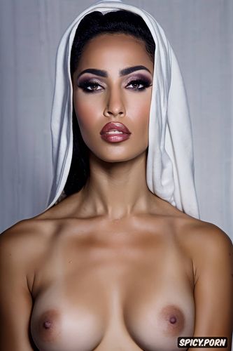 pov, big eyes, topless, breathtaking beauty, minimalistic, moroccan female