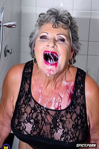 blowjob, old zombie grandmothers and old zombie aunt, handjob