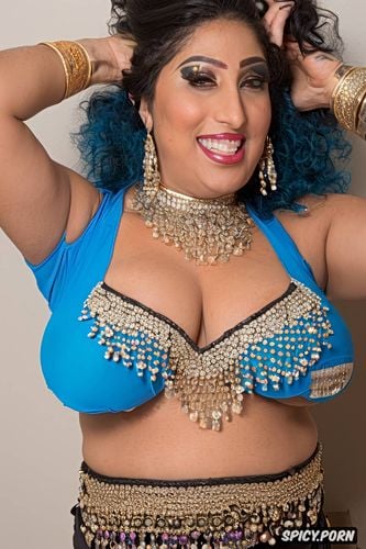 smiling, beautiful lebanese bellydancer, gorgeous model, huge hanging tits