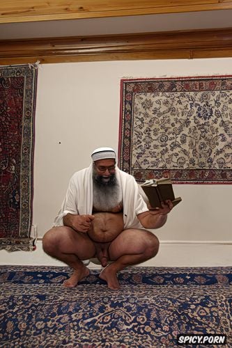 mosque, cloak, enormous penis, fuck asshole, big dick, holding a book