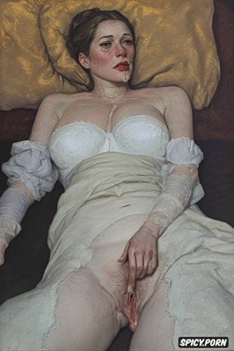 ultra detailed expressive faces, gottfried hellnwein painting