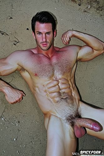 proffesional photo big dick, barely tanned body, and very short hair