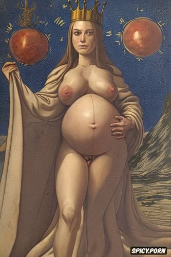 classic, masturbating, spreading legs shows pussy, halo, holding a sphere