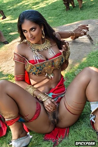 a petite skinny gujarati village dwelling beauty wearing worn out used traditional villager clothes is forcefully cornered and surrendering herself to her dominant powerful panchayat male owner exploiting her into submission by physically undressing her clothes to expose her body vagina making her helplessly submissive to his desires pov