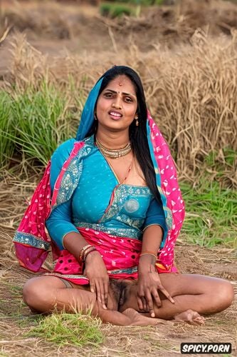 unfurled clothes, traditional gujarati villager clothes, flat breast