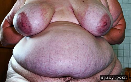 high resolution, highres, obese, caucasian, pubic hair, 8k, giant breasts