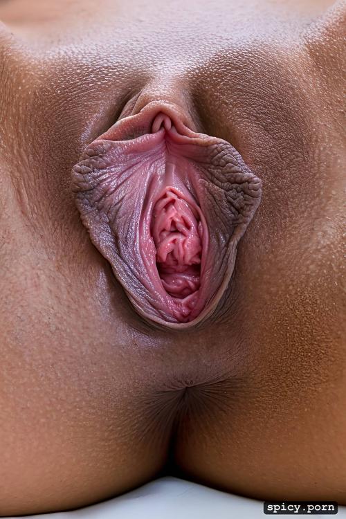 detailed moist labia, pussy close up, if an anime succubus possessed a popular american porn star