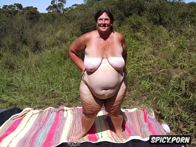 extremely obese, hairy pussy, australian woman, gilf, small breasts