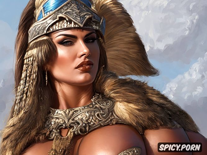 fantasy, female barbarian, bangladeshi ethnicity, wearing armor