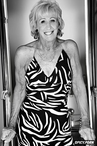 shaved pussy zebra print lingerie, beautiful fitness granny