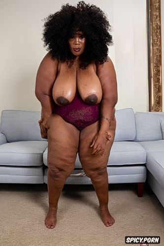 having intense sex absolutely with ebony black bbws sbbw massive huge breasts 50yo with huge massive red afro nappy messy intricate hair