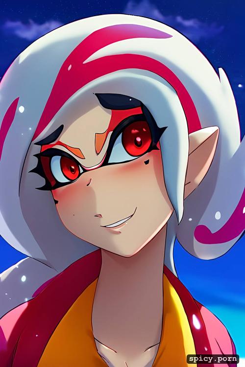 red eye tentacles for hair 18 year old from splatoon game