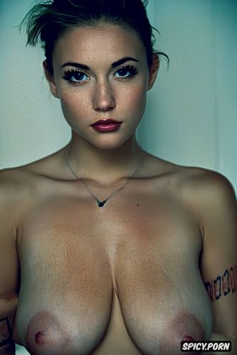 topless, huge tits, hyptnotized look, vibrant, cinematic, cute face