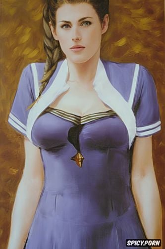 sailormoon, john singer sargeant oil painting, sailor school uniform