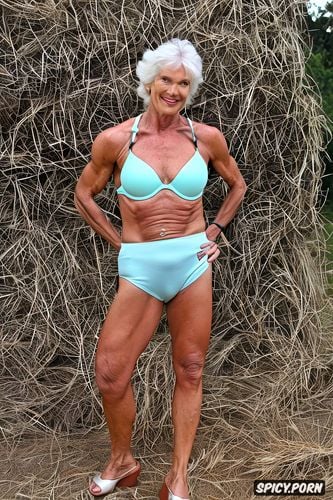 mature fit athletic woman demonstrates her body concept of sex