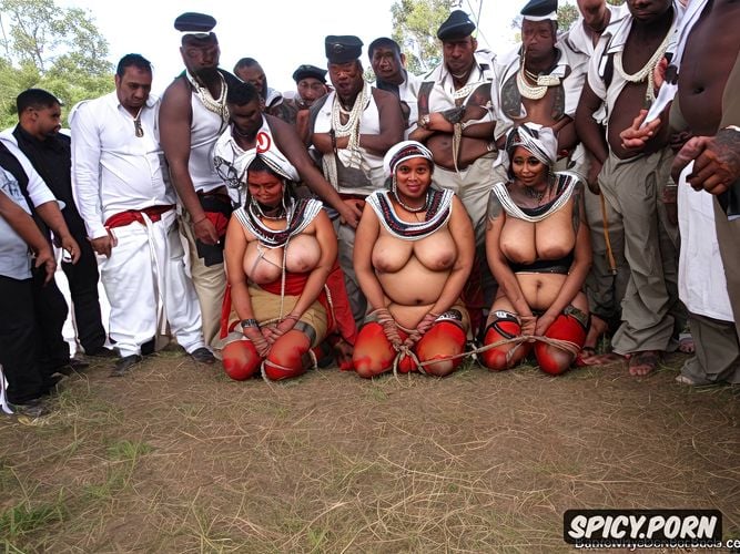 collared and leashed, indian woman busty huge saggy titties enslaved