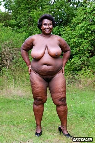 dark skinned, elderly granny, open pussy fat chunky ssbbw cute face open legs hairy open pussy obese