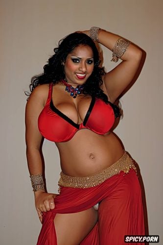 beautiful belly dance costume, huge natural boobs, beautiful perfect laughing face