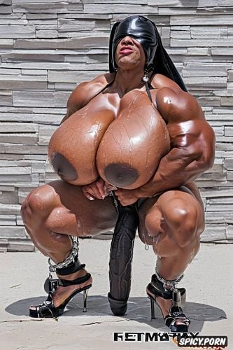 heavy huge strongest extreme muscular nun futanari, massive boobs