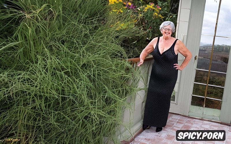 caucasian granny, granny seduction flashing, topless, senior woman